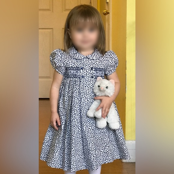 Edgehill Dress Sz 24 mo. Flowered with Smocking. - Picture 5 of 5